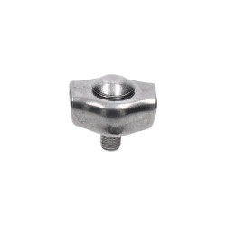 Lanková svorka - simplex pre nerezové lanko 4mm, brúsená nerez K320/ AISI304 Lanková svorka - simplex pre nerezové lanko 4mm, brúsená nerez K320/ AISI304